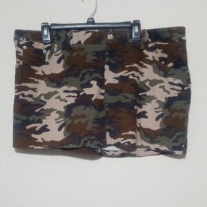 Fashion Nova Brown Camo Skirt